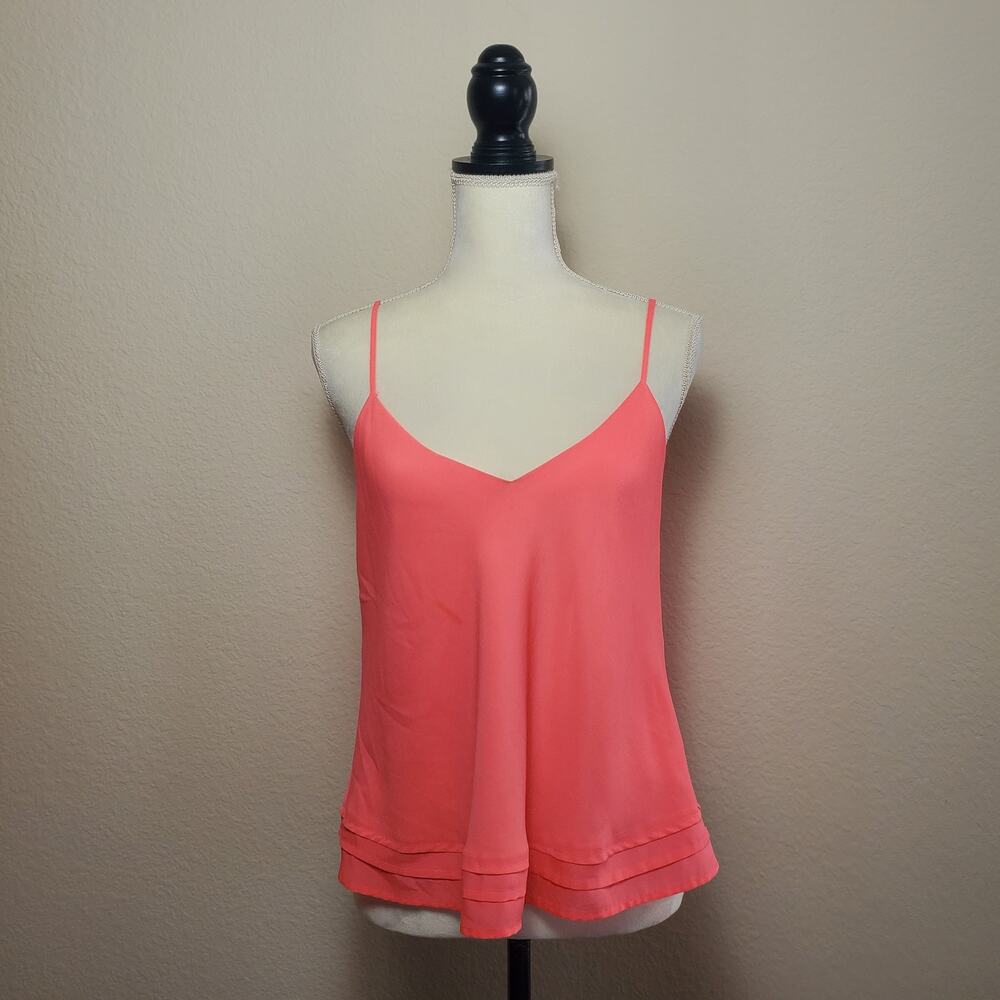 Aritzia V-Neck Cami Top Salmon Pink Large